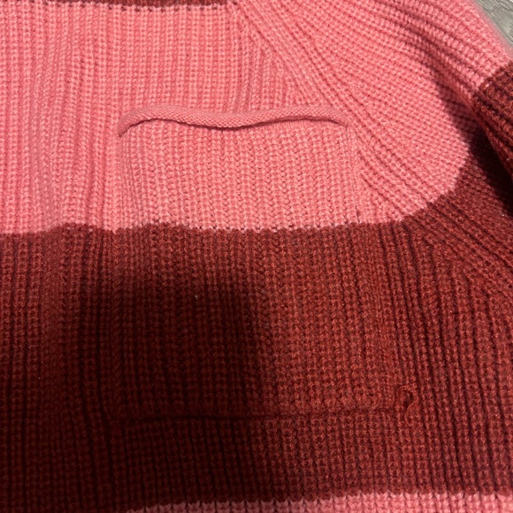 Zara Ribbed Crewneck Sweater in Rust Red - Picture 3 of 5